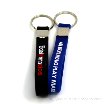 Wholesale Cheapest Colorful Custom Shape Silicone Rubber Key Chain